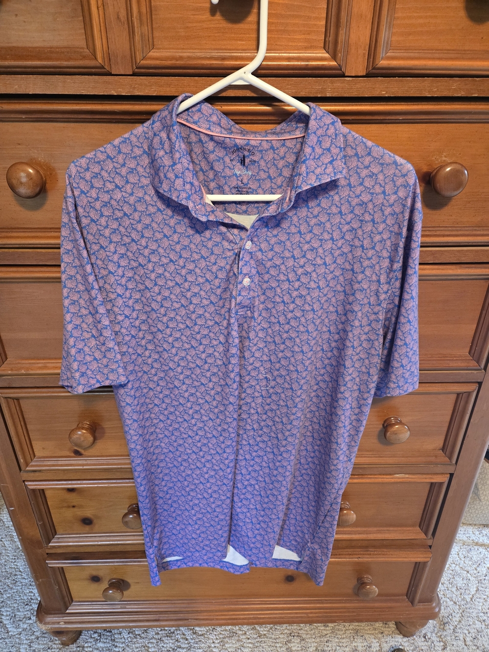 Men's  Printed Polo Shirt - Casual Performance Style Johnnie-O